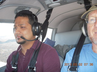 Larry J and Adam flying in N8377W