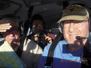 380 872. Jim G, Yaseen, and Adam flying in N8377W