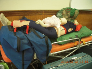 Cactus fly-in - back-country presentations - fire fighter dummies