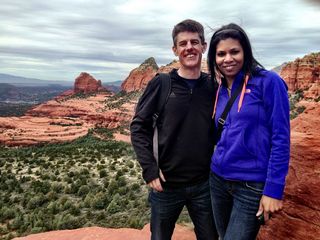 Sedona - Pink Jeep tour - Adam at summit