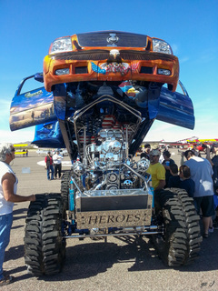 Yaseen's pictures - monster truck on display