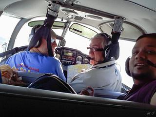 1142 87b. Yaseen's pictures - Adam and Jim G and Yaseen flying in N8377W