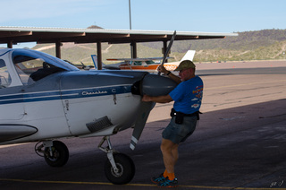 1155 87b. Yaseen's pictures - Adam parking N8377W at Deer Valley Airport