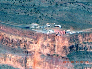 1701 87x. aerial - Grand Canyon + Skywalk