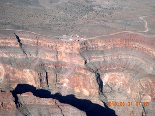 aerial - Grand Canyon + Skywalk