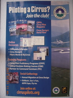 Cirrus Owners and Pilots Association sign