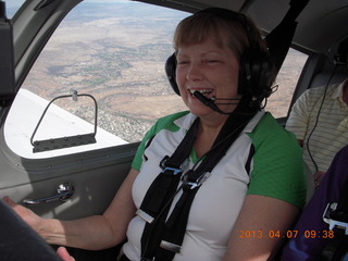 1172 887. Sandra flying N8377W