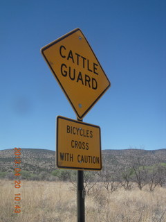 44 88l. Double Circle Ranch at Eagle Creek - CATTLE GUARD sign