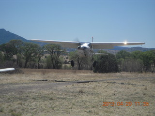 76 88l. Double Circle Ranch at Eagle Creek - landing airplane