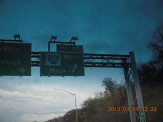 Pittsburgh - sign to Moon