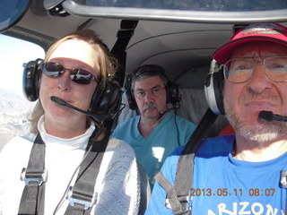 409 89b. Julia, Andrew and Adam flying in N8377W