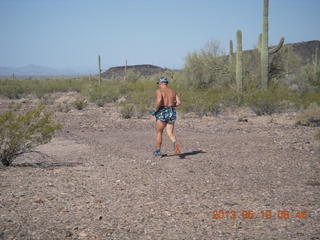 Adam running at Windmill (back)