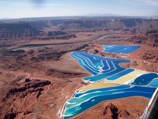 aerial - evaporating ponds