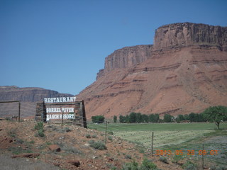 Route 128 along the Colorado River - restaurant