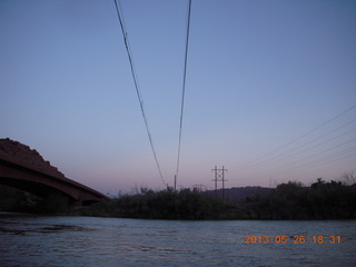 night boat ride along the Colorado River - tram to nowhere