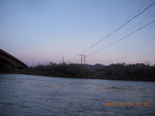 night boat ride along the Colorado River - tram to nowhere