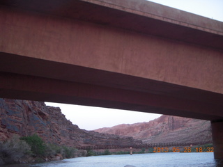 122 89s. night boat ride along the Colorado River - bridge