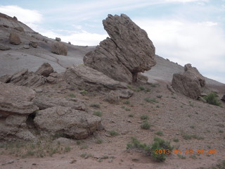 Caineville Wash Road - balanced rock