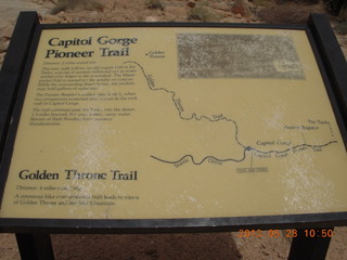 193 89u. Capitol Reef National Park - scenic drive - sign