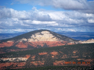 aerial - Cathedral Valley - Temples of the Moon and Sun