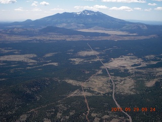 77 89v. aerial - Humphries Peak