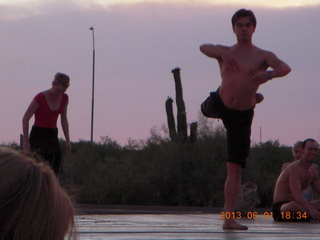 Negrito work party - picking up rocks