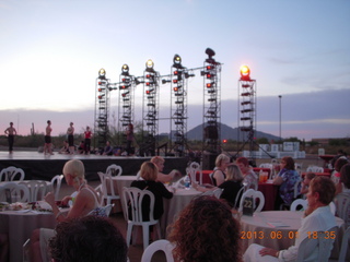 ballet dancers warming up for Topia