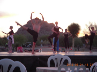 ballet dancers warming up for Topia