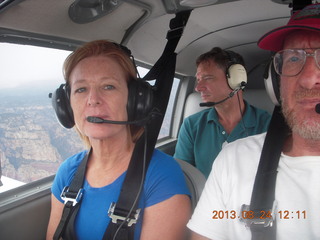 438 8cq. Rebeka, Dale, and Adam flying in N8377W