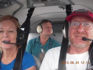 1241 8cq. Rebeka, Dale, and Adam flying in N8377W