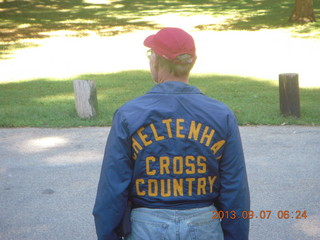 Curtis Arboretum - Adam with Cheltenham Cross Country jacket - back