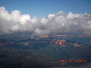 clouds and weather over Bryce Canyon - aerial clouds and weather over Bryce Canyon - aerial