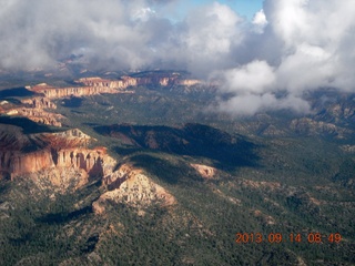 clouds and weather over Bryce Canyon - aerial clouds and weather over Bryce Canyon - aerial