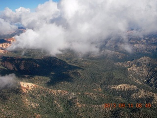 clouds and weather over Bryce Canyon - aerial clouds and weather over Bryce Canyon - aerial
