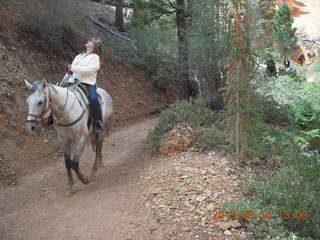 Bryce Canyon hike - mule rider