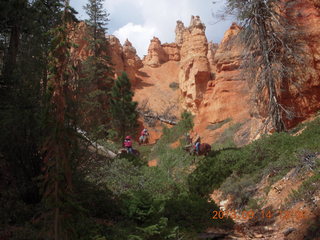 Bryce Canyon hike - mules and riders