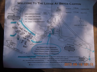 Bryce Canyon Lodge map