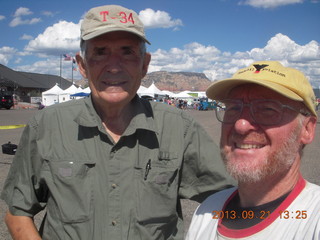 Sedona Airport fly and drive celebration  - Bernie and Adam