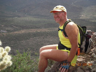 2065 8dn. Elephant Mountain hike - Adam sitting