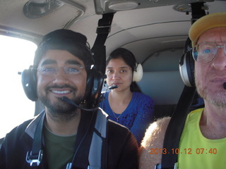 Nikki, Dale, and Adam flying in N8377W