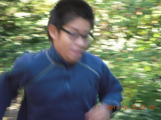 Gaby running (blurry)