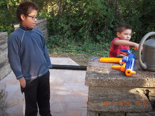 Gaby and Philip and nerf guns