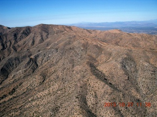 272 8et. aerial - mountains to Alamo Lake