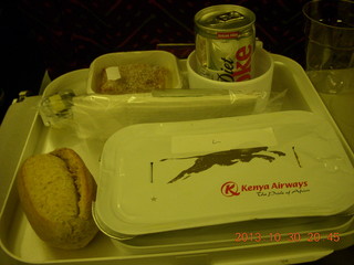 140 8ew. flight to Nairobi meal