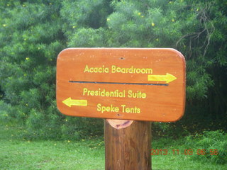 6 8f3. Uganda - Chobe Safari Lodge - Presidential Suite sign