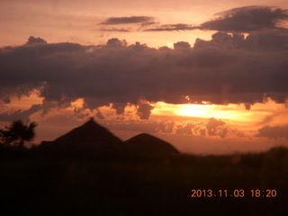 222 8f3. Uganda - driving back from eclipse - sunset