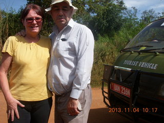 Uganda - drive to chimpanzee park - Deborah and Dave