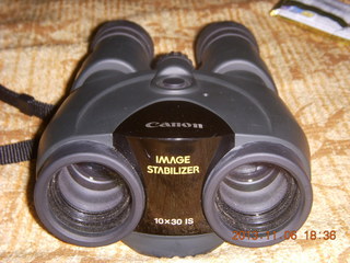282 8f6. my Canon image-stabilizing binoculars