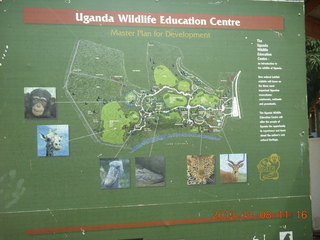 Uganda - Entebbe - Uganda Wildlife Education Center (UWEC)  sign