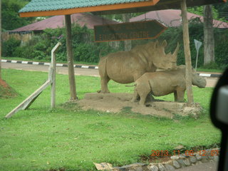 Uganda - Entebbe - Uganda Wildlife Education Center (UWEC) - Barney and Thomas the Tank Engine (same all over)